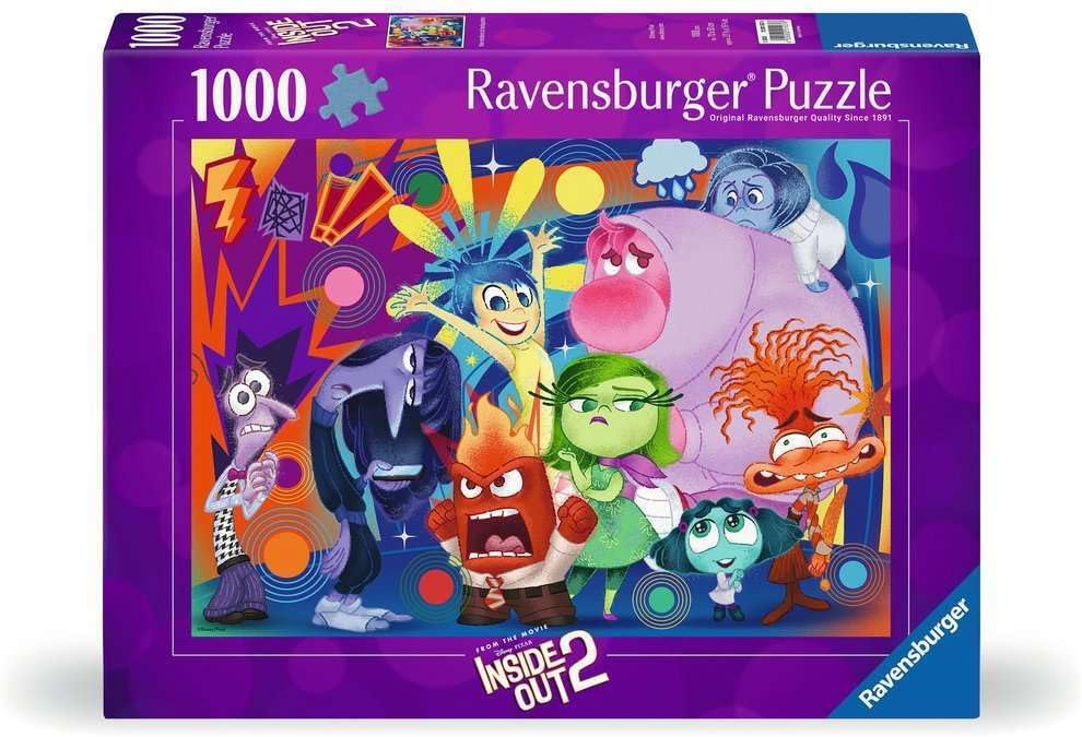 Ravensburger Disney Inside Out 2 - New Emotions at Headquarters | 1000 Piece Jigsaw Puzzle | Explore Vibrant Imagery | Perfect for Disney Fans| Amazon Exclusive